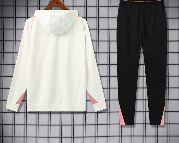 Ensemble Sweat capuche PSG Jordan 2024 2025 Blanc