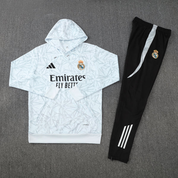 Survetement Real Madrid 2024 2025 Blanc Gris