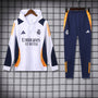 Ensemble Sweat capuche Real Madrid 2024 2025 Blanc Orange