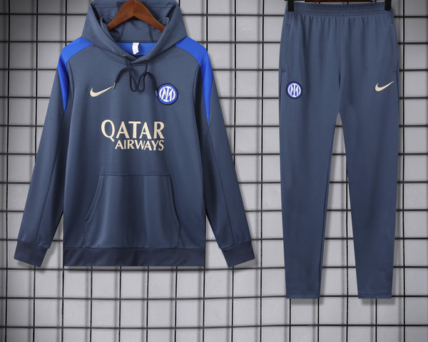 Ensemble Sweat capuche Inter Milan 2024 2025 bleu