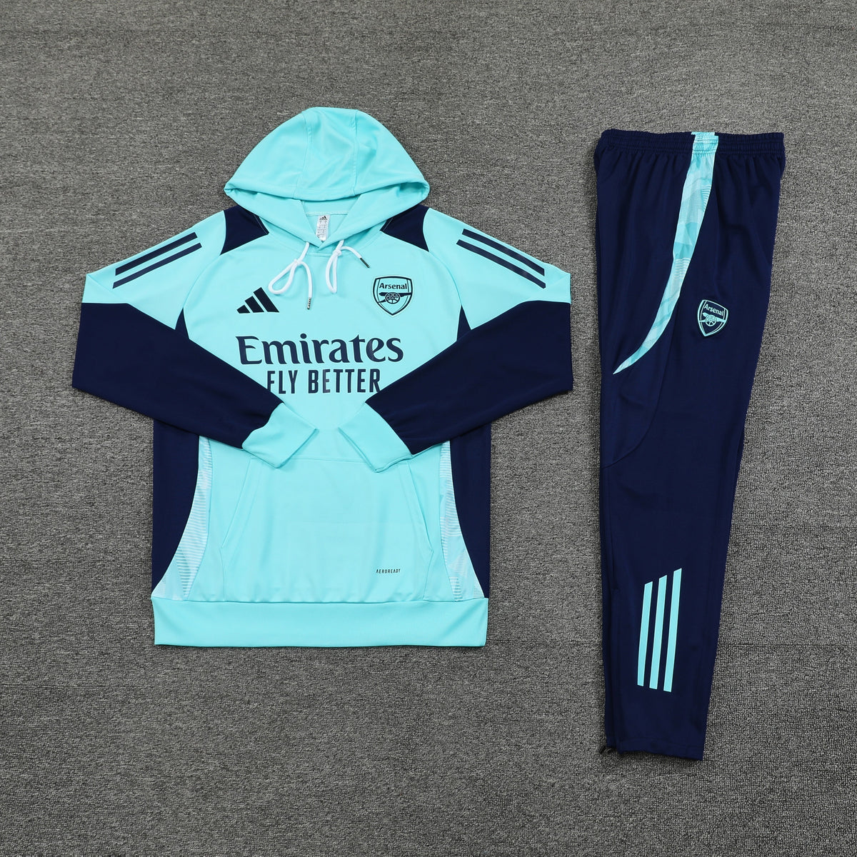 Ensemble Sweat capuche arsenal 2024 2025 bleu ciel