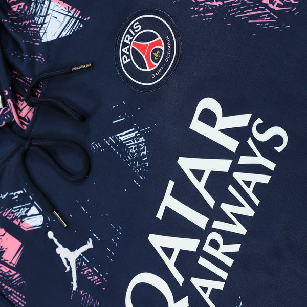 Ensemble Sweat capuche PSG Jordan 2024 2025 Blue