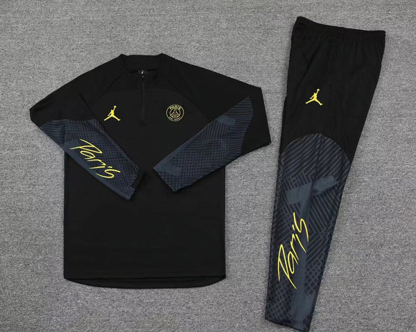 Training sweet d'entraînement PSG Jordan Strike Fourth 22/23 - Noir et Jaune