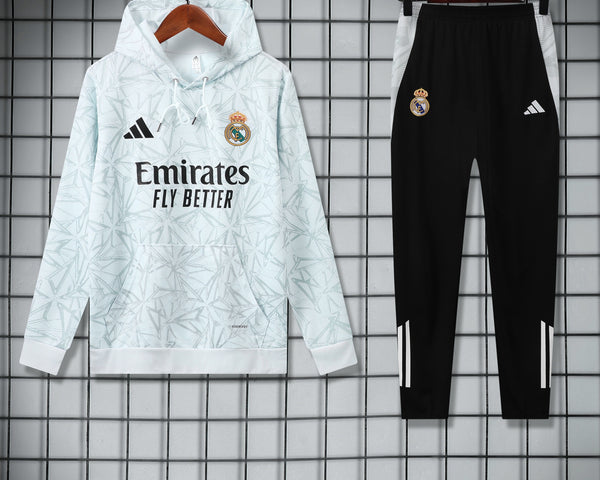Survetement Real Madrid 2024 2025 Blanc Gris