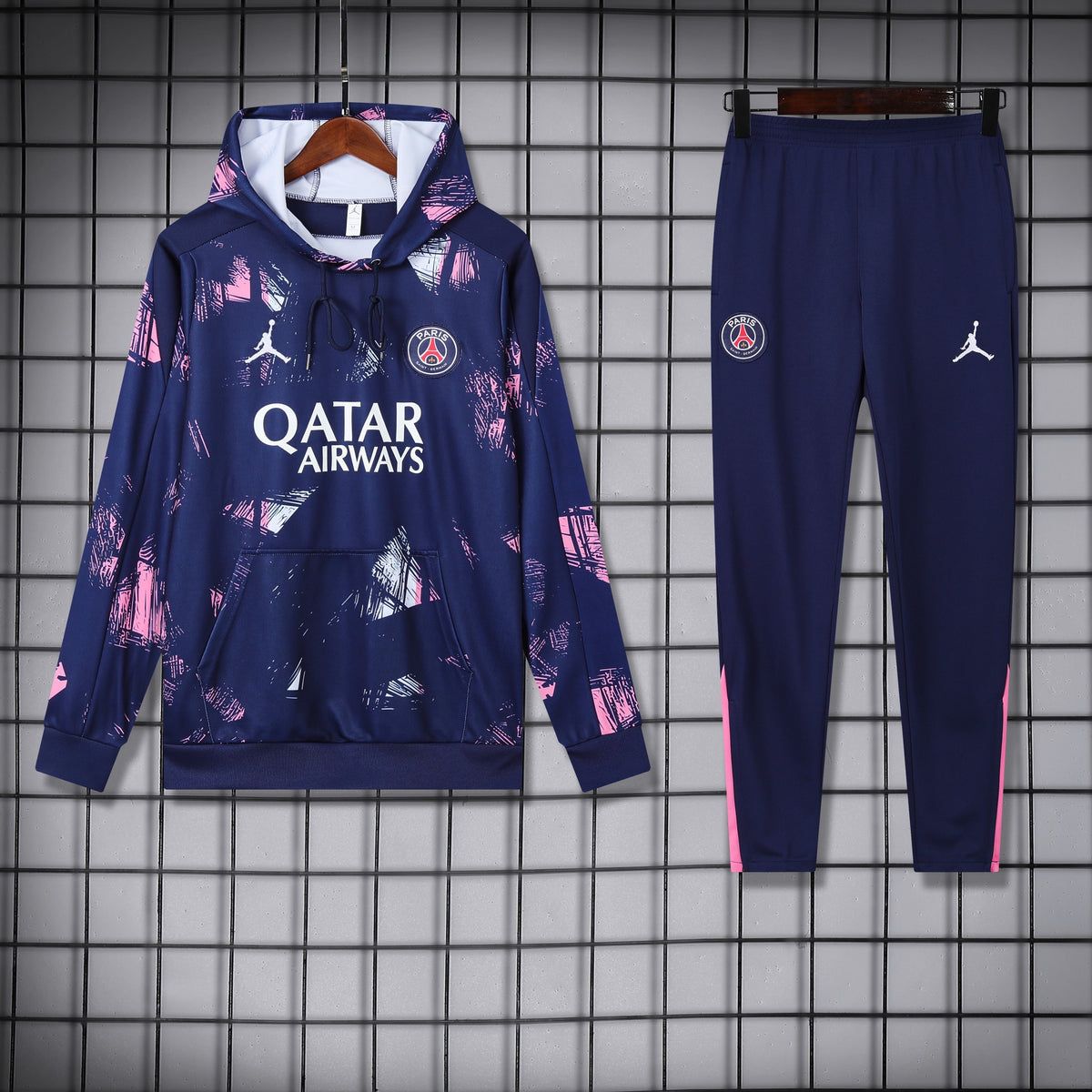 Ensemble Sweat capuche PSG Jordan 2024 2025 Blue