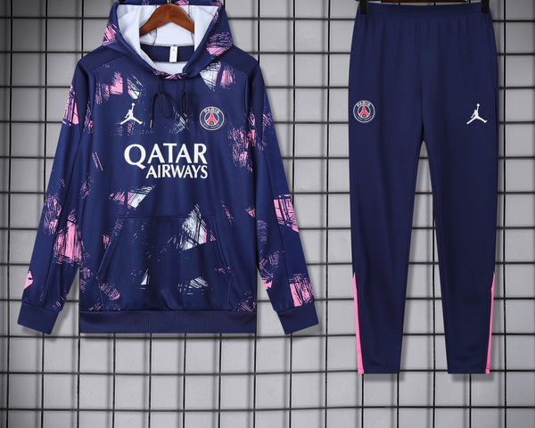 Ensemble Sweat capuche PSG Jordan 2024 2025 Blue