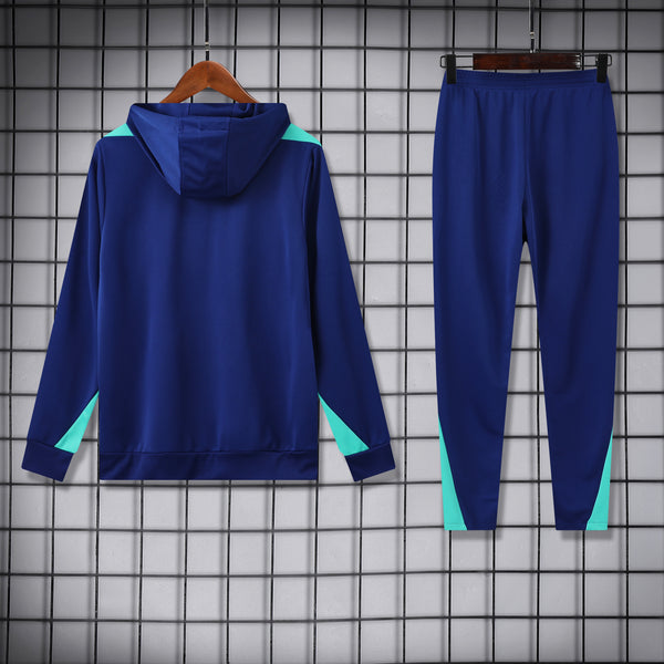 Ensemble Sweat capuche Brésil 2024 2025 bleu
