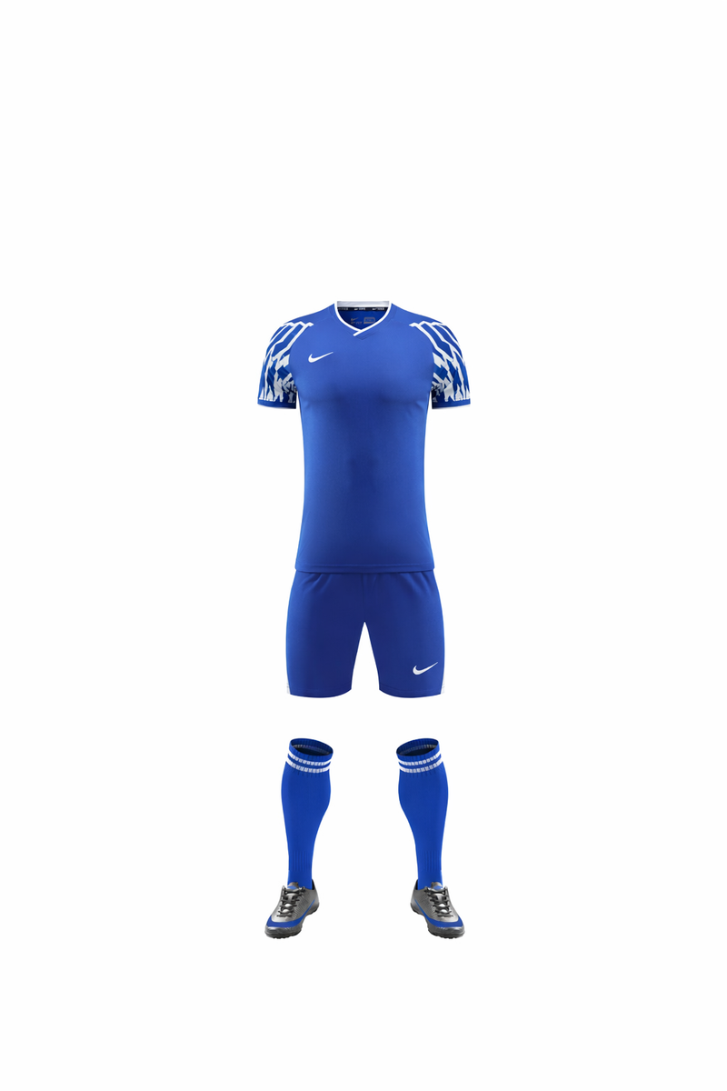 Ensemble match Nike bleu