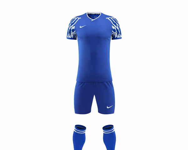 Ensemble match Nike bleu