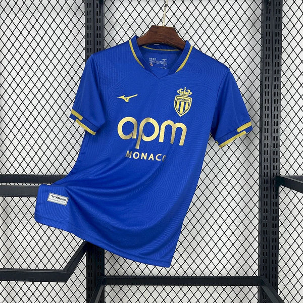 AS Monaco maillot foot extérieur bleu 2025 2026