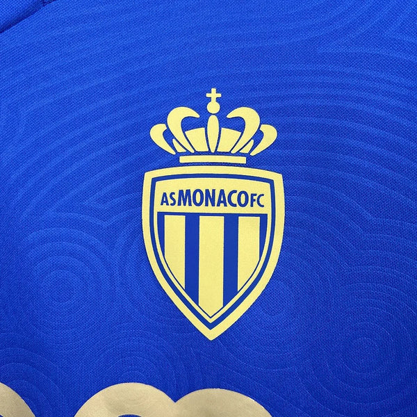 AS Monaco maillot foot extérieur bleu 2025 2026