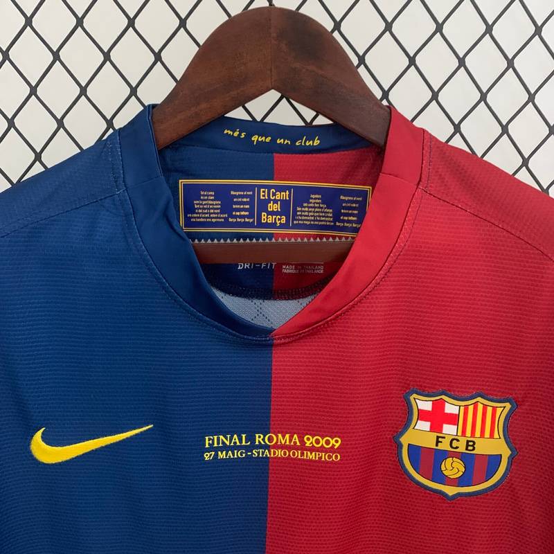 FC BARCELONE MAILLOT MANCHE LONGUE RÉTRO 2008 2009