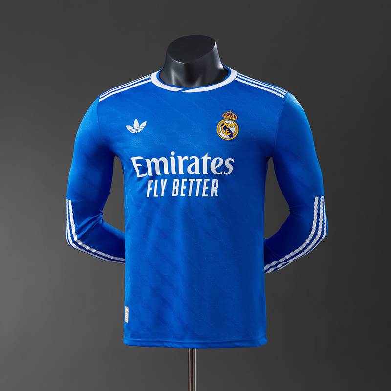 Real Madrid 2025/26 Third Bleu Manche Longue