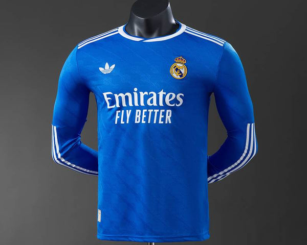 Real Madrid 2025/26 Third Bleu Manche Longue