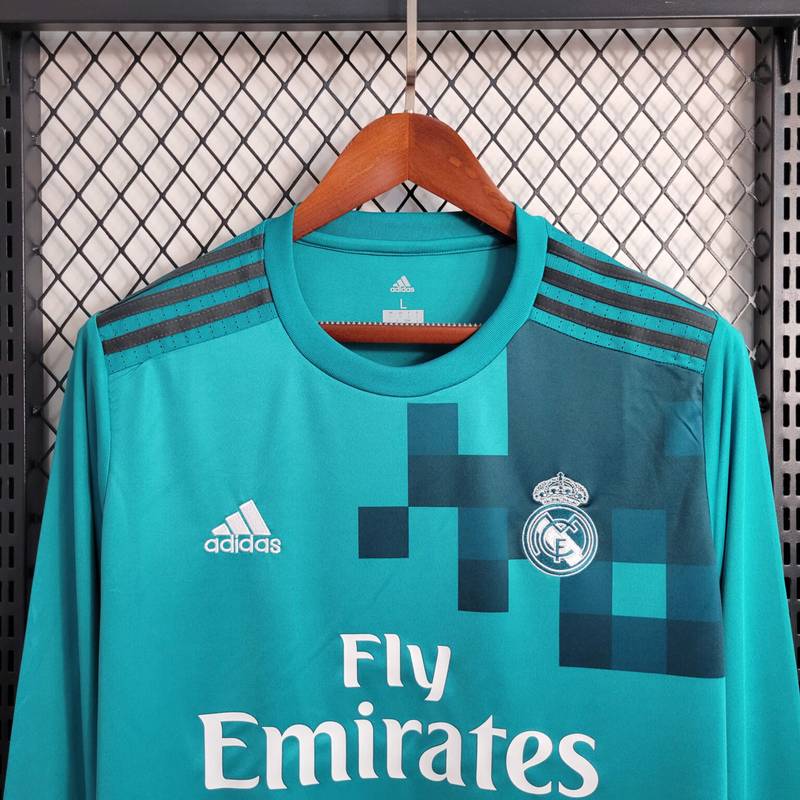 REAL MADRID 17-18 AWAY AUTHENTIC RETRO BLEU