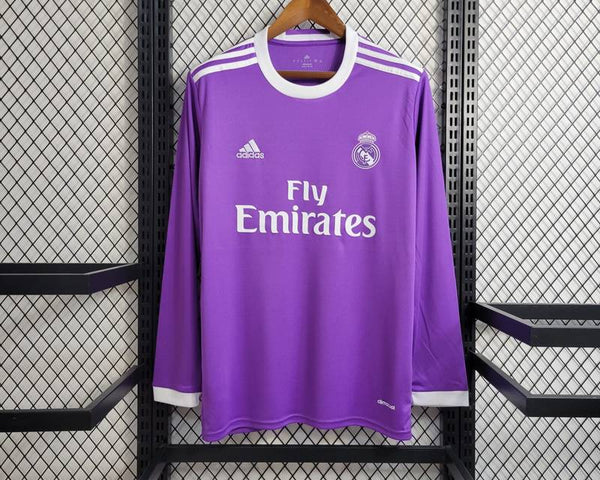 REAL MADRID 2017/18 AWAY MANCHE LONGUE RETRO VIOLET