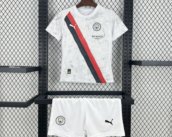 Kit Enfant Manchester City White 2025 2026