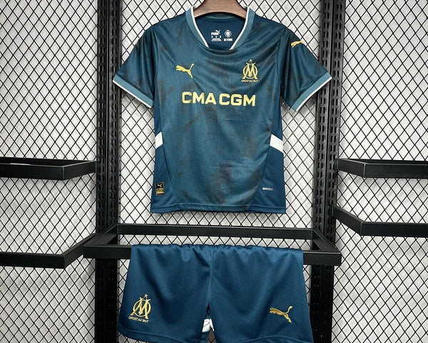 Kit Enfant Olympique Marseille 2024 2025 bleu