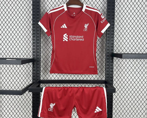 Kit Enfant Maillot Liverpool Foot 2025 2026