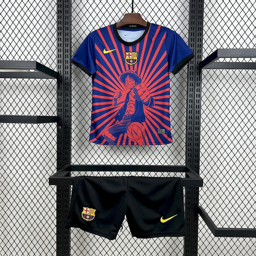 Kit Enfant FC Barcelone Anime One Piece