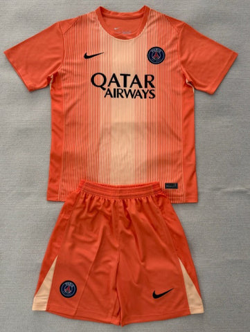 Kit Gardien Enfant PSG orange 2025/2026