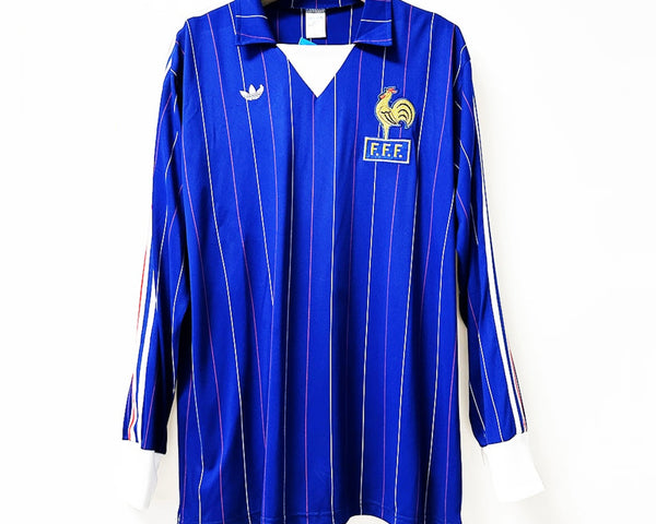 France 1980 Domicile à manches longues