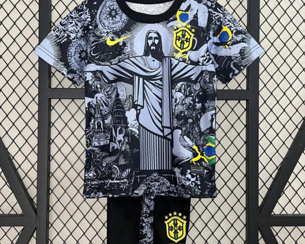 24/25 ENSEMBLE ENFANT BRÉSIL NOIR SPÉCIAL