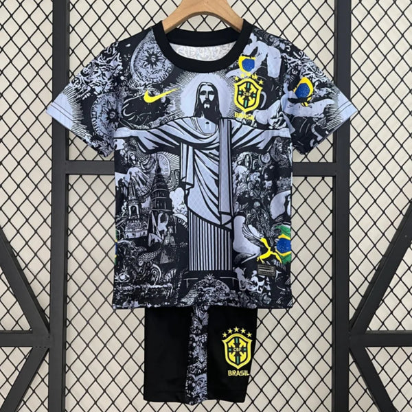 24/25 ENSEMBLE ENFANT BRÉSIL NOIR SPÉCIAL